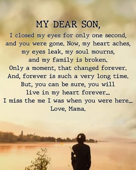 I Miss My Son, Miss My Son, My Son In Heaven, Mothers Love For Her Son, Son In Heaven, Love My Son Quotes, Bereavement Quotes, Loss Of Son, Letter From Heaven