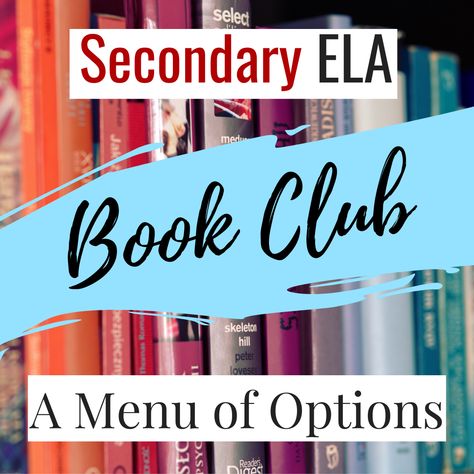 Middle School Book Club Ideas, Classroom Book Clubs, Book Club Activities, High School Language Arts, Middle School Books, High School Books, Meeting Ideas, Teaching High School English, English Teaching Materials