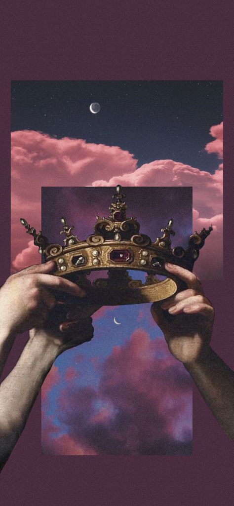 Purple Sky, The Moon, Iphone Wallpaper, Crown, Moon, Iphone, Purple