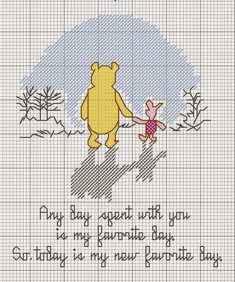 Pooh Cross Stitch, Counted Cross Stitch Patterns Free, Geek Cross Stitch, Nursery Cross Stitch, Cross Stitch Quotes, Cross Stitch Freebies, Cross Stitch Kitchen, Cross Stitch Needles, Disney Cross Stitch