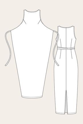 Named Clothing 07-035 Kielo Wrap Dress Downloadable Pattern Line Drawing Kielo Wrap Dress Pattern, Kielo Wrap Dress, Simple Maxi Dress, Wrap Dress Sewing Patterns, Basic Dress Pattern, Wrap Dress Pattern, Sewing Pattern Shop, Dress Patterns Free, Kimono Pattern