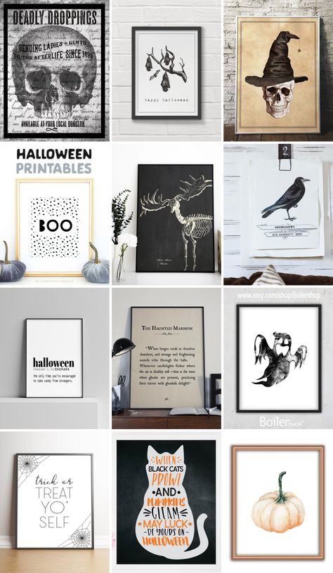 Stunningly creepy downloadable printables to print this Halloween. Get your walls season ready with these spooky downloads. Some are even free! Free Halloween Prints, Spooky Printables, Free Halloween Printables, Spooky Pictures, Decor For Halloween, Halloween Printables Free, Scary Costumes, Halloween This Year, Free Christmas Printables