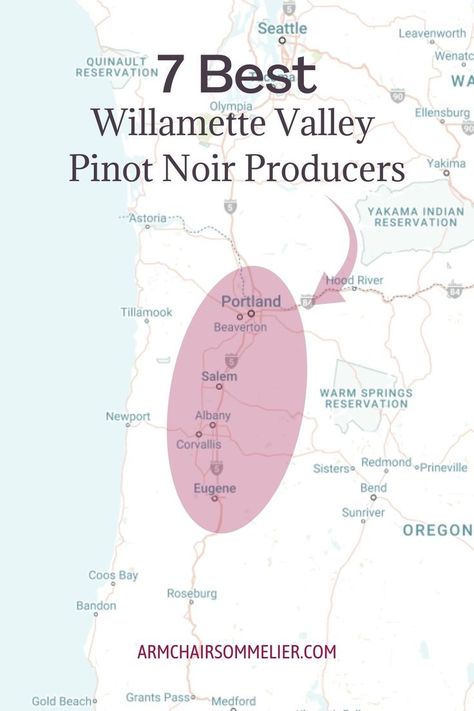 Oregon's Willamette Valley is earning a worldwide reputation for its outstanding Pinot Noir. Meet the top Willamette Valley wineries. | Pinot Noir from Willamette Valley | Willamette Valley Vineyards Pinot Noir | Best Pinot Noir Willamette Valley Sunriver Oregon, Oregon Road Trip, Coos Bay, Warm Springs, Wine Guide, Hood River, Willamette Valley, Wine Brands, Future Travel