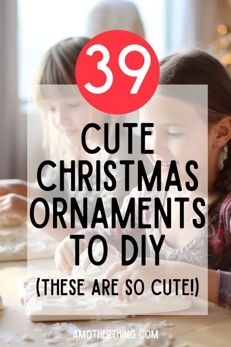 Discover 39 easy homemade Christmas ornament crafts! From classic salt dough to festive mod podge designs, find the perfect DIY project for your tree. Diy Cornstarch Ornaments, Homemade Keepsake Ornaments, Best Clay For Ornaments, Homemade Nativity Ornaments, Diy Faith Based Christmas Gifts, Easy Christmas Diy Ornaments, Christmas Dough Ornaments, Model Magic Christmas Ornaments, Kids Christmas Ornaments Diy Easy