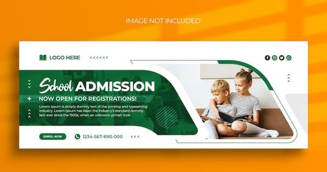 Facebook Cover Banner Design, Professional Banner Design, School Cover Photo, School Banner Design Ideas, School Facebook Cover, School Pubmat, Fb Cover Design, School Banner Design, Messi Posters