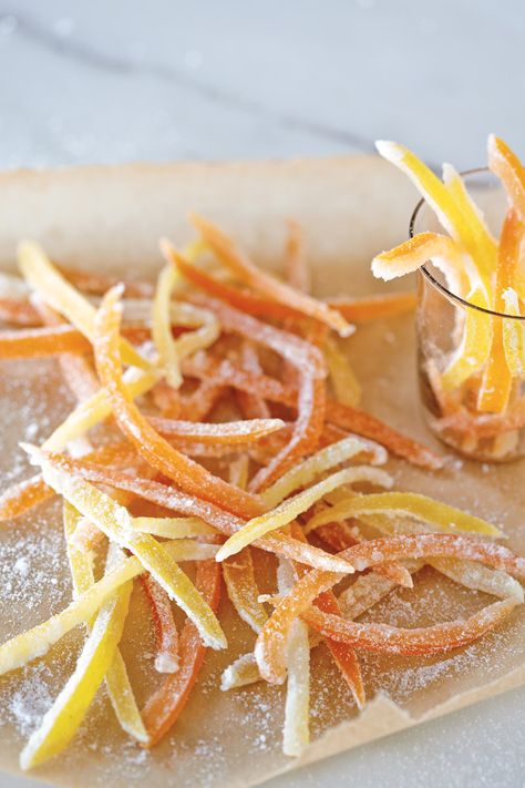 Diy Christmas Gifts Food, Christmas Diy Food, Candied Citrus, Citrus Recipes, Orange Peels, Christmas Food Gifts, Candied Orange Peel, Trendy Diy, Ideas Food