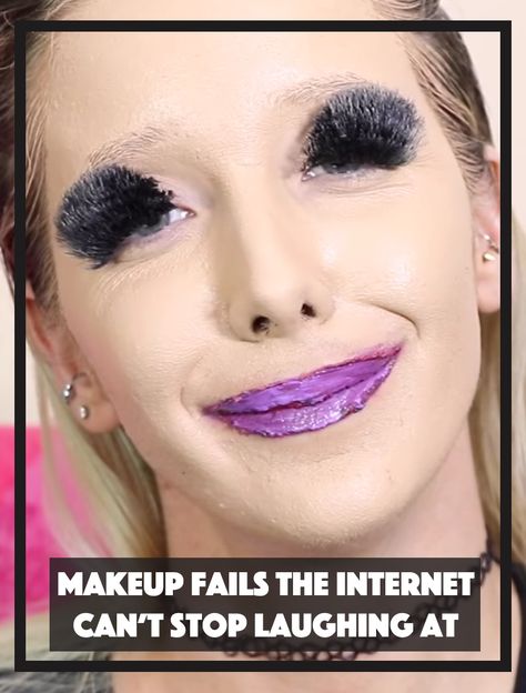 Bad Makeup Fails, Makeup Gone Wrong, Makeup Fails Funny, Ugly Makeup, Tan Fail, Makeup Fails, Bad Makeup, Eyeshadow For Blue Eyes, Bright Lips