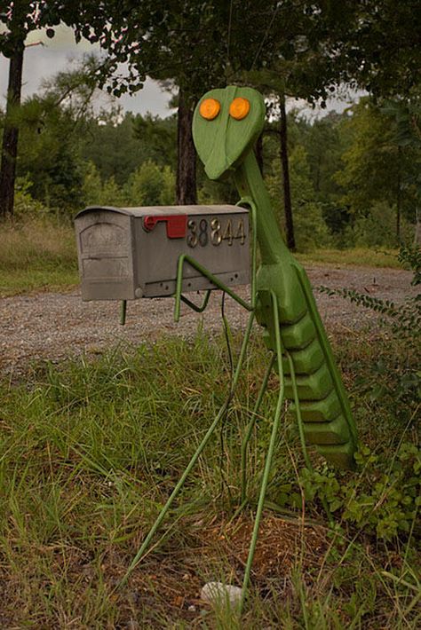 Diy Letter Boxes, Mailbox Holder, Funny Mailboxes, Mailbox Art, Mail Box Ideas, Cool Mailboxes, Mailbox Landscaping, Unique Mailboxes, Mailbox Ideas