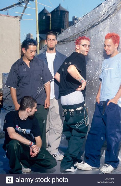 Linkin Park 2000, Joe Hahn, Metal Outfit, Rob Bourdon, Linking Park, Charles Bennington, Linkin Park Chester, 2000s Streetwear, Mike Shinoda