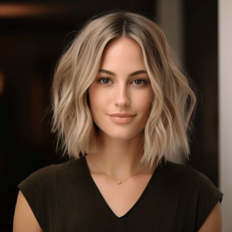 Bob With Middle Part, Medium Hair Women, Middle Part Women, Short Middle Part, Haircuts Trending, Medium Length Layers, Layered Hairstyles, Medium Length Hair With Layers, Short Hairstyles For Thick Hair