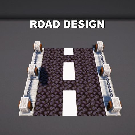 Minecraft Roads Design, Minecraft Roads, Minecraft Decoration, City Ideas, Path Design, Minecraft City, Minecraft Decorations, Minecraft Memes, Minecraft Pe