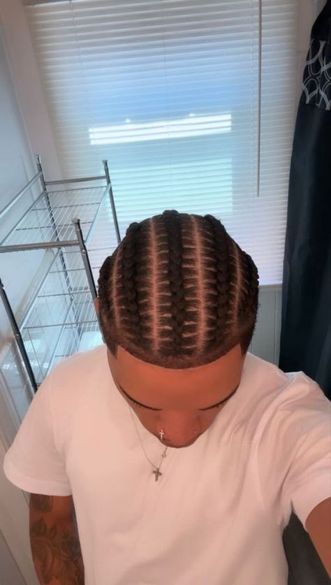 Corn Rows For Black Men, Men Braids Hairstyles Short, Braids Hairstyles Short, Braids For Guys, How To Do Cornrows, Men Braids Hairstyles, Man Braid, Cornrows Men, Braids For Men