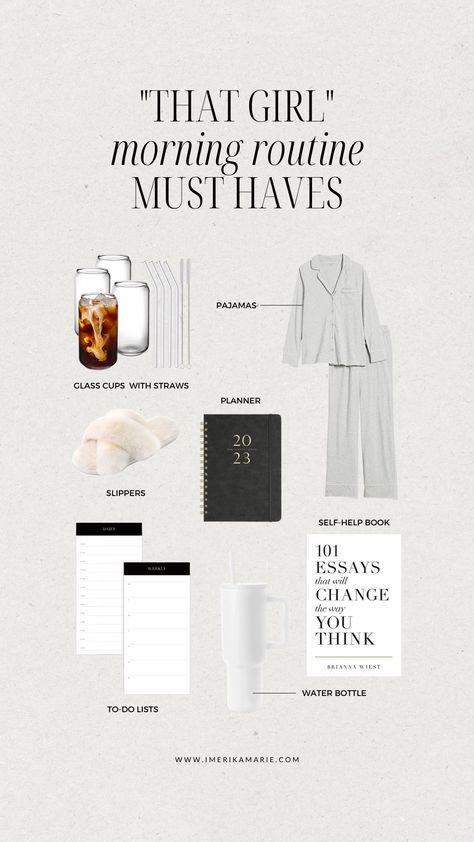 High Maintenance Aesthetic, Morning Routine Healthy, Girl Morning Routine, Morning Routine Checklist, Morning Hair, Free Checklist, 40 Oz Tumbler, High Maintenance, Healthy Girl