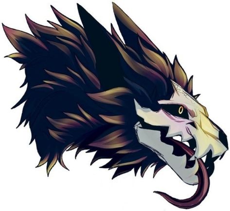 Canine Skull, Cute Toothless, Easy Dragon Drawings, Cute Wolf Drawings, Shadow Wolf, Wolf Skull, Mythical Creatures Fantasy, Internet Art, Creature Artwork