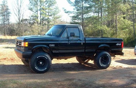 1990 Ford F150 Lifted, Bricknose F150, 1990 Ford F150, Pickup Trucks Camping, Best Pickup Truck, Custom Lifted Trucks, Ranger Truck, Ford Suv, Ford Ranger Truck