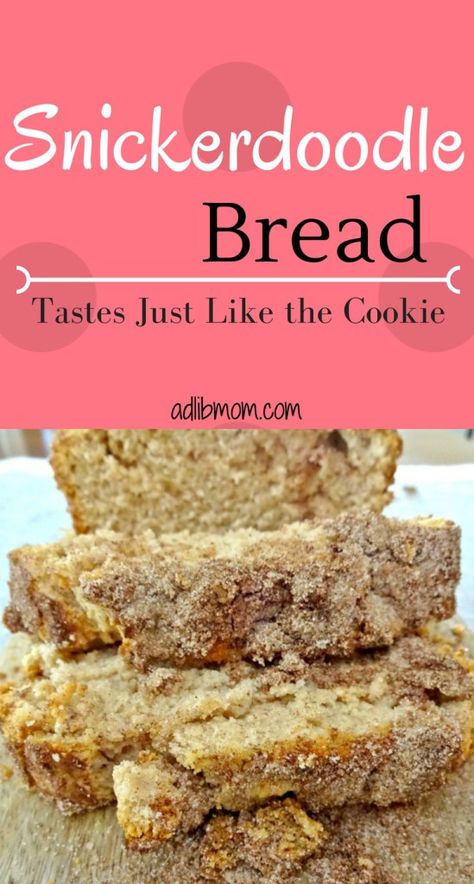 Snickerdoodle Bread, Zucchini Cheese, Snickerdoodle Cookies, Sliced Bread, Muffin Bread, Cloud Bread, Kitchen Smells, Chocolate Banana Bread, Bread Recipes Sweet