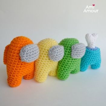 Blandt os - Gratis amigurumi-mønster Pokeball Crochet Pattern, Among Us Crochet, Crochet Dragon, Crochet Amigurumi Free Patterns, Crochet Amigurumi Free, Crochet Videos Tutorials, Amigurumi Free, Amigurumi Free Pattern, Among Us