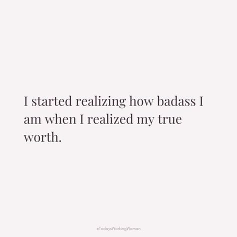 Embracing your true worth can be a powerful realization – it's when you recognize your inner badassery and begin to conquer anything in your path. 🌟✨ When You Realize Your Worth Quotes, You Know Your Worth Quotes, Realizing Your Worth Quotes, Know Your Worth Quotes, Relatable Sayings, Choose Happiness, Star Quotes, Know Your Worth, Worth Quotes