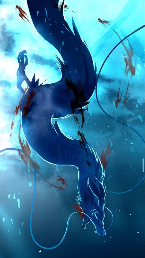 Eastern Dragon, Le Cri, Beautiful Dragon, Dark Anime Guys, Dragon Pictures, Creature Drawings, Fantasy Creatures Art, Dragon Artwork, Blue Dragon