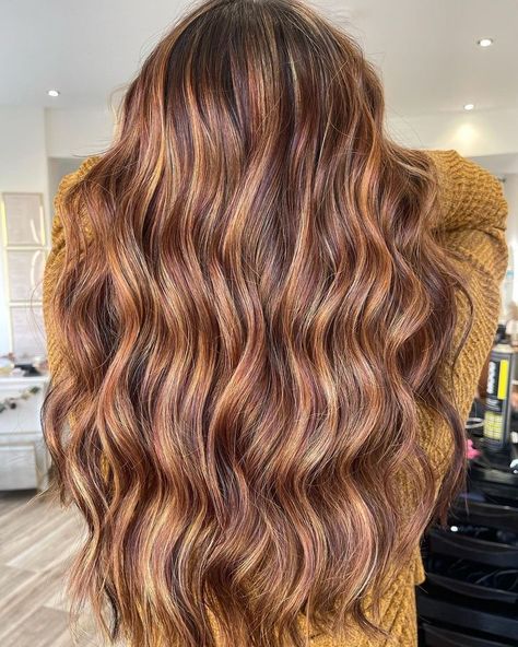 How gorgeous is this multi-tonal copper brunette by @hairbykayleighx 😍 We are OBSESSED ⭐ Copper Brunette, Natural Brown Hair, Easy Hair Ideas, Wella Koleston, Professional Hair Color, Pigtail Hairstyles, Brown Hair Balayage, Hair Appointment, Blonde Hair With Highlights