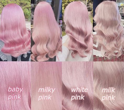 Fun Pink Hair, Pink Hair Highlights, Pink Hair Color Ideas, Pink Hair Color, Light Pink Hair, Pink Hair Dye, Korean Hair Color, Cute Hair Colors, Dyed Hair Inspiration