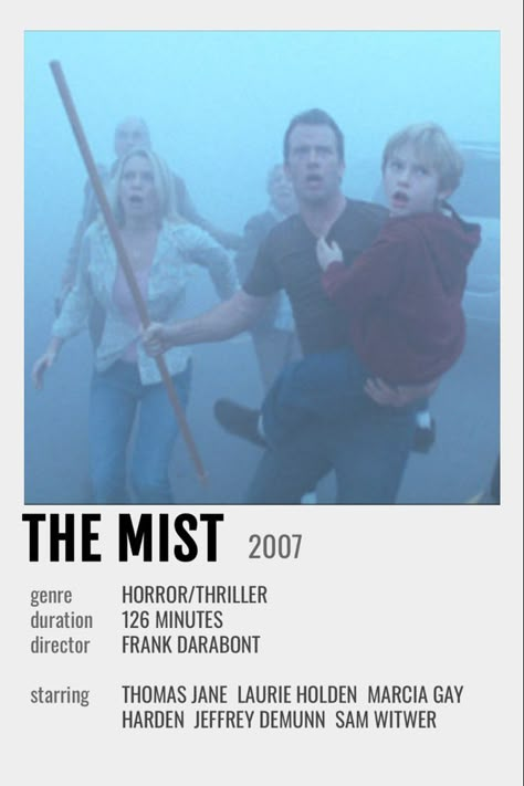 7/10 The Mist Movie Poster, The Mist Poster, The Visit Movie Poster, Horror Movie Minimalist Poster, Horror Movie Polaroid Poster, The Mist Movie, The Mist Film, The Visit Movie, Movies Minimalist