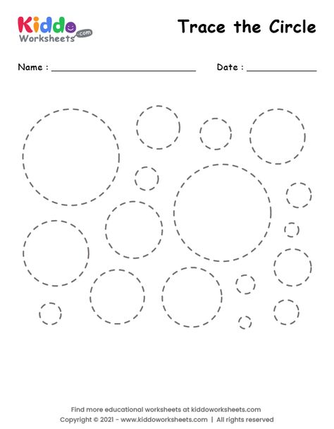 Circle Worksheet, Trace Worksheet, Shape Tracing Worksheets, Math Patterns, October Art, Geometry Shape, Shapes Worksheets, Shape Circle, 2d Shapes