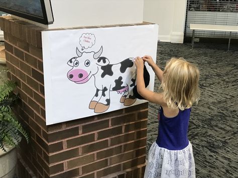 Pin the Tail on the Cow!! Cow Birthday Party Games, Pin The Tail On The Cow, Kids Birthday Activities, Diy Birthday Party Games, Birthday Activities Kids, Pin The Tail, Cow Birthday, Birthday Activities, Diy Birthday Party