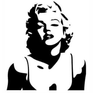 Marilyn Monroe Stencil, Marilyn Monroe Drawing, Pop Art Face, One Direction Drawings, Stencil Svg, Face Stencils, Marilyn Monroe Art, Abstract Face Art, Image Svg