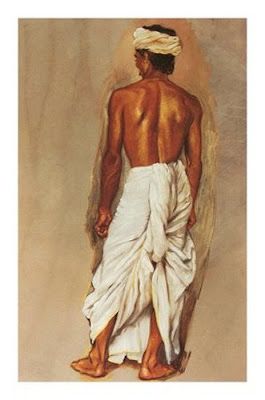 Dhoti kurta is the traditional Indian clothing of men. Dhoti is known by different names at different places such as Laacha in Punjabi, dhuti in Bangla, veshti in Tamil, panche in Kannada, mundu or veshti in Malayalam, dhotar in Marathi, and pancha in Telugu etc. Human Figure Sketches, India Clothes, Mens Fashion Illustration, India Culture, Indian Men Fashion, Figure Sketching, Indian Man, Ancient India, Indian Dress