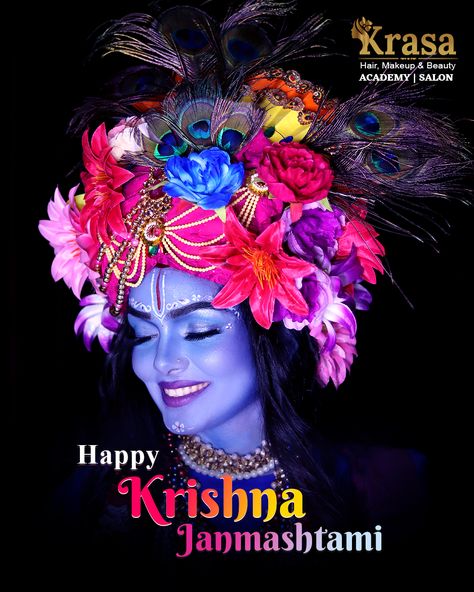 Krishna Makeup Krishna Makeup, Beauty Academy, Krishna Janmashtami, Krishna, Face Makeup, Makeup Looks, Beauty Makeup, To Create, India