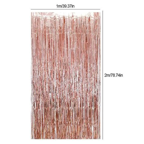 Silver Metallic Fringe Tinsel Curtain Backdrop - Faire Tinsel Curtain Backdrop, Streamer Curtain, Tinsel Curtain, Rose Gold Pictures, Curtain Backdrop, Foil Curtain, Curtain Backdrops, Curtain Fringe, Silver Tinsel