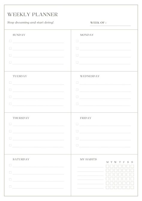 Student Weekly Planner Goodnotes, Weekly Planner To Do List, Weekly Planner Download, To Do List Minimalist Printable, Weekly Work Planner Free Printable, Weekly Planner Free Download, Weekly Template Planner, Weekly To Do List Printable Free, Good Notes Weekly Planner