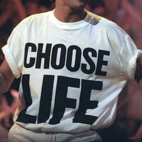 CHOOSE LIFE T-Shirt Wham Replica George Michael by VintagestoreGB Wham T Shirt, 80s Fancy Dress, Long Sleeve Summer Shirts, 80s Shirts, George Michael, 80s Retro, Favorite Shirts, Workout Tee, Fancy Dress