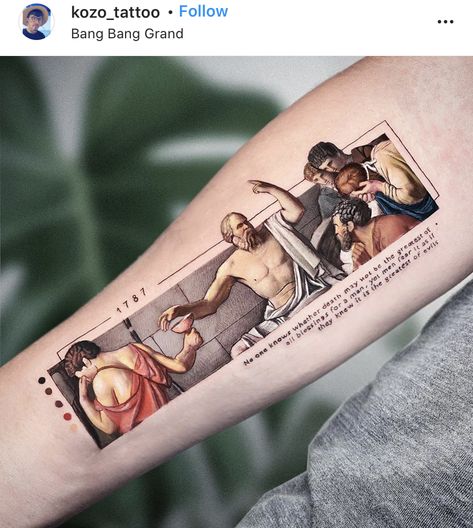 Tato Salib, Tato Lengan, Cool Forearm Tattoos, Greek Tattoos, Aesthetic Tattoo, Socrates, Elegant Tattoos, 문신 디자인, Dope Tattoos