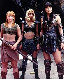 The dream team ?? Grabrielle the sidekick. Callisto the villian. Xena the leader. --- Xena: The Warrior Princess Callisto Xena, Princess Tv, Hudson Leick, Renée O'connor, Paddy Kelly, Xena Warrior Princess, Xena Warrior, Warrior Girl, Warrior Princess