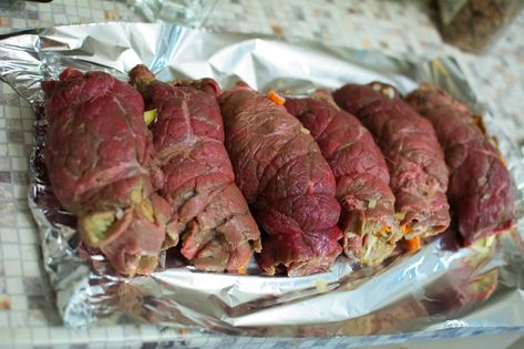 German Rouladen, Rouladen Recipe, Beef Roll Ups, German Meat, Beef Rouladen, German Food Authentic, Meat Rolls, Beef Roll, Roll Ups Recipes