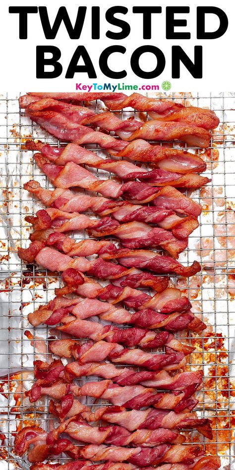 Twisted Bacon, Pork Breakfast, Smoked Ham Recipe, Trend Video, Oven Baked Bacon, Pork Chop Recipes Baked, Easy Keto Meal Plan, Bacon In The Oven, Bacon Recipe