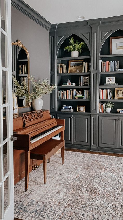 Home Library Rooms, A Thoughtful Place, Home Music Rooms, Place Making, Library Room, Home Library Design, Home Libraries, Patio Interior, Home Library