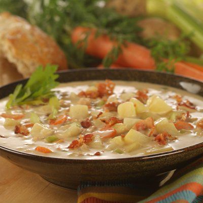 New England Clam Chowder Seafood Cravings, Clam Chowder Soup, Dinner Fall, New England Clam Chowder, Chowder Soup, Chowder Recipe, Bread Bowl, Bacon Grease, Soup And Stew