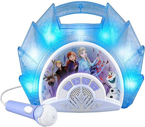 eKids Frozen Sing Along Boom Box Speaker with Microphone for Fans of Frozen Toys for Girls Boombox Design, Kids Karaoke Machine, Kids Microphone, Frozen Songs, Box Speaker, Frozen Toys, Karaoke Speaker, Karaoke Machine, Boom Box