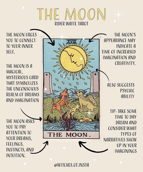 The Moon Reversed, The Moon Tarot Meaning, The Empress Card, Empress Card, Tarot Guidebook, Tarot Interpretation, The Moon Tarot Card, Tarot Cards For Beginners, Learning Tarot Cards