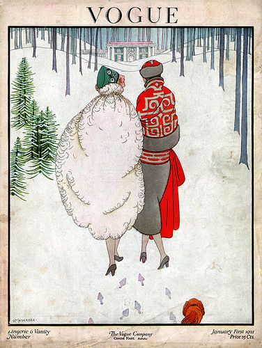 Vogue Jany 1921 | Flickr - Photo Sharing! Old Fashion Magazine, Holiday Magazine Covers, Vogue Covers Art, Vogue Illustrations, Vintage Vogue Covers, Vogue Vintage, Vogue Magazine Covers, Art Deco Illustration, Christmas Cover