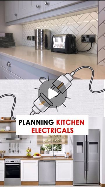 Sathish Kumar | Architect | Content Creator on Instagram: "⏬ Save this post for later.

Kitchen Electrical Sockets you need to be aware of while planning your kitchen. �🔥
.
.
.
.
.
( Kitchen, Kitchen Electricals, Home , New home, 
Planning, Interior Design, Interior Designer )

#interiordesign #interiordesigner #homesweethome #homeimprovement #kitchendesign #kitchen #electrical #mansaard" Kitchen Switches And Sockets, New Home Electrical Must Haves, Kitchen Electrical Layout, Kitchen Plugs, Home Planning, Interior Desig, Electrical Layout, Electrical Plan, Be Aware