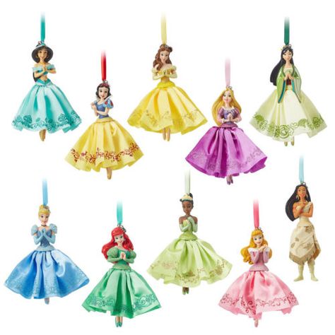 The Best Disney Christmas Tree Ornaments | Mickey Fix Disney Park Princess, Disney Princess Ornaments, Disney Sketchbook, Ornaments Ideas, Disney Christmas Tree, Disney Christmas Ornaments, Disney Items, Princess Bedroom, Disney Ornaments