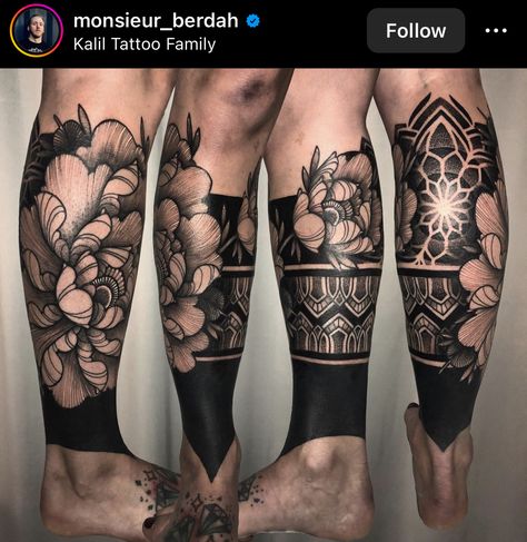 Calf Tattoo Ideas, Geometric Tattoo Leg, Ankle Band Tattoo, Cover Up Tattoos For Men, Calf Tattoo Men, Geometric Tattoo Sleeve Designs, Dotwork Mandala, Best Cover Up Tattoos, Mayan Tattoos