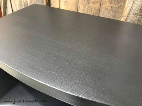 Metallic Furniture Paint, Silver Painted Furniture, Metallic Furniture, Metallic Painted Furniture, Silver Metallic Paint, Painted Dining Table, Diy Dining Room Table, Shabby Chic Bedroom Furniture, Glamorous Furniture