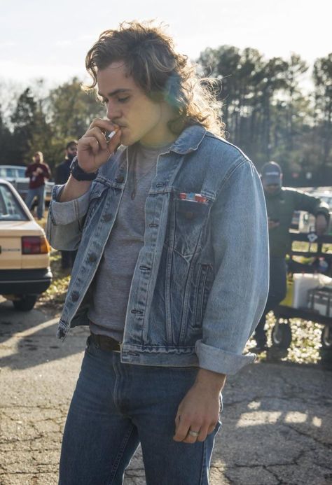 90s Denim Outfit, Stranger Things Bts, Steve Harrington Stranger Things, Akali League Of Legends, Stranger Things Outfit, Billy Hargrove, Best Friends Brother, Dacre Montgomery, Drag King