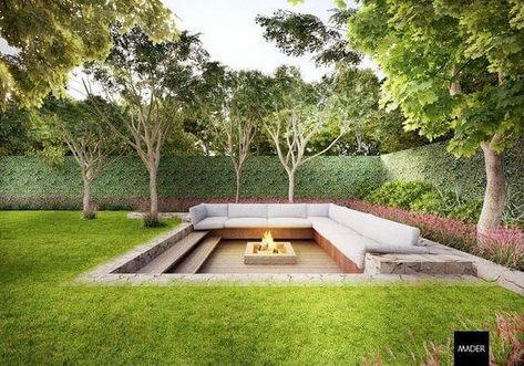 20 Outdoor Sunken Fire Pit Ideas - 164 Fun Garden Art, Whimsical Garden Art, Backyard Garden Landscape, Bird Bath Garden, Garden Junk, Easy Backyard, Backyard Fire, Backyard Garden Design, Backyard Fences