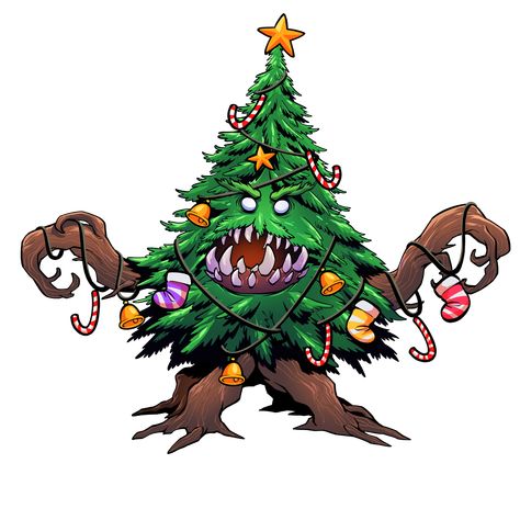 Just a few days before Christmas! These are special days for many people, but beware, sometimes Christmas trees can hide unpleasant surprises... Treants are very tough DnD monsters that can be a huge challenge, so be careful! You can read the story of this special treant in our Patreon! Dnd Christmas Monsters, D&d Christmas, Christmas Dnd, Dnd Christmas, Storm Kings Thunder, Dnd Dm, Gingerbread Lady, Storm King, Days Before Christmas